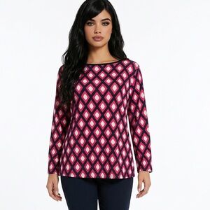 EUC M&S Collection
Geometric Print Top - see measurements below